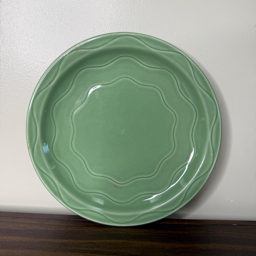 Vintage Syracuse Cantina Sage Green Plate